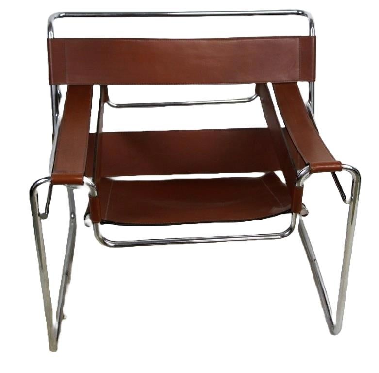 Genuine Wassily Chair by Marcel Breuer for Knoll, 1920s In Fair Condition For Sale In Mississauga, CA
