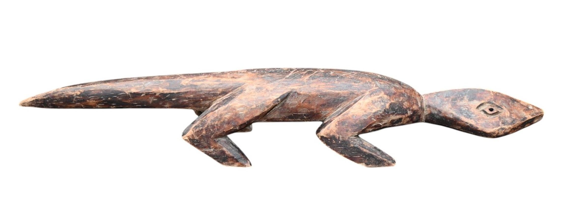 Echte zoomorphe Statue des Lega-Stammes, DR Kongo, um 1920 (Kongolesisch) im Angebot