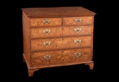 Geo 111 Walnut Chest of Two Over Three Drawers