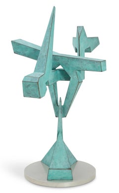 Abstrakte Bronze-Skulptur "Geo" von Kevin Barrett