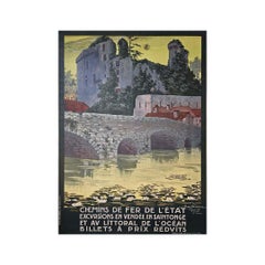 Poster Géo Dorival 1912 Chateau de Clisson - Escursioni in Vandea, a Saintonge