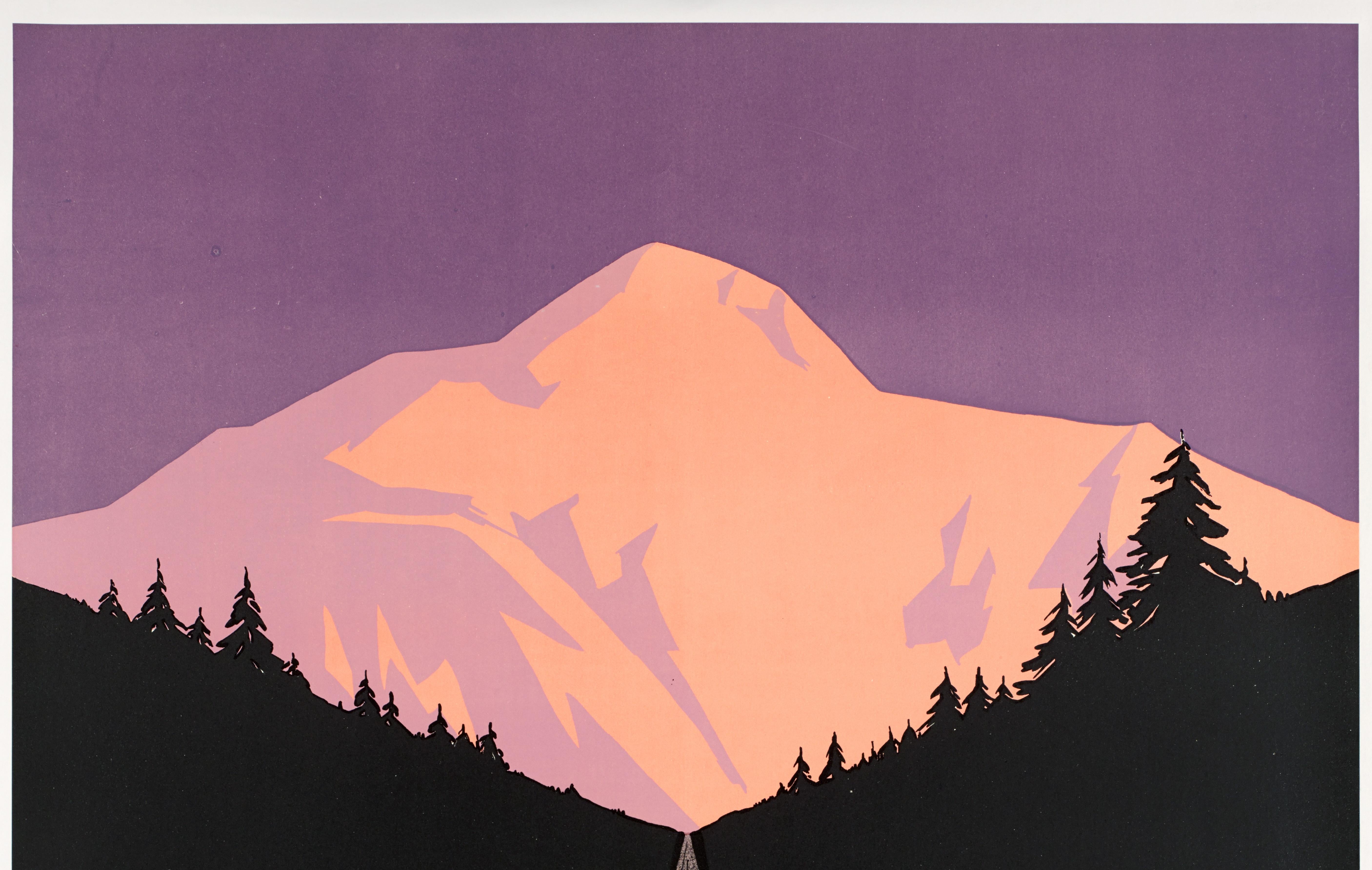 Geo Dorival, ensemble de 3 affiches originales PLM, Le Mont-Blanc, Mountain Art Deco 1928 en vente 3
