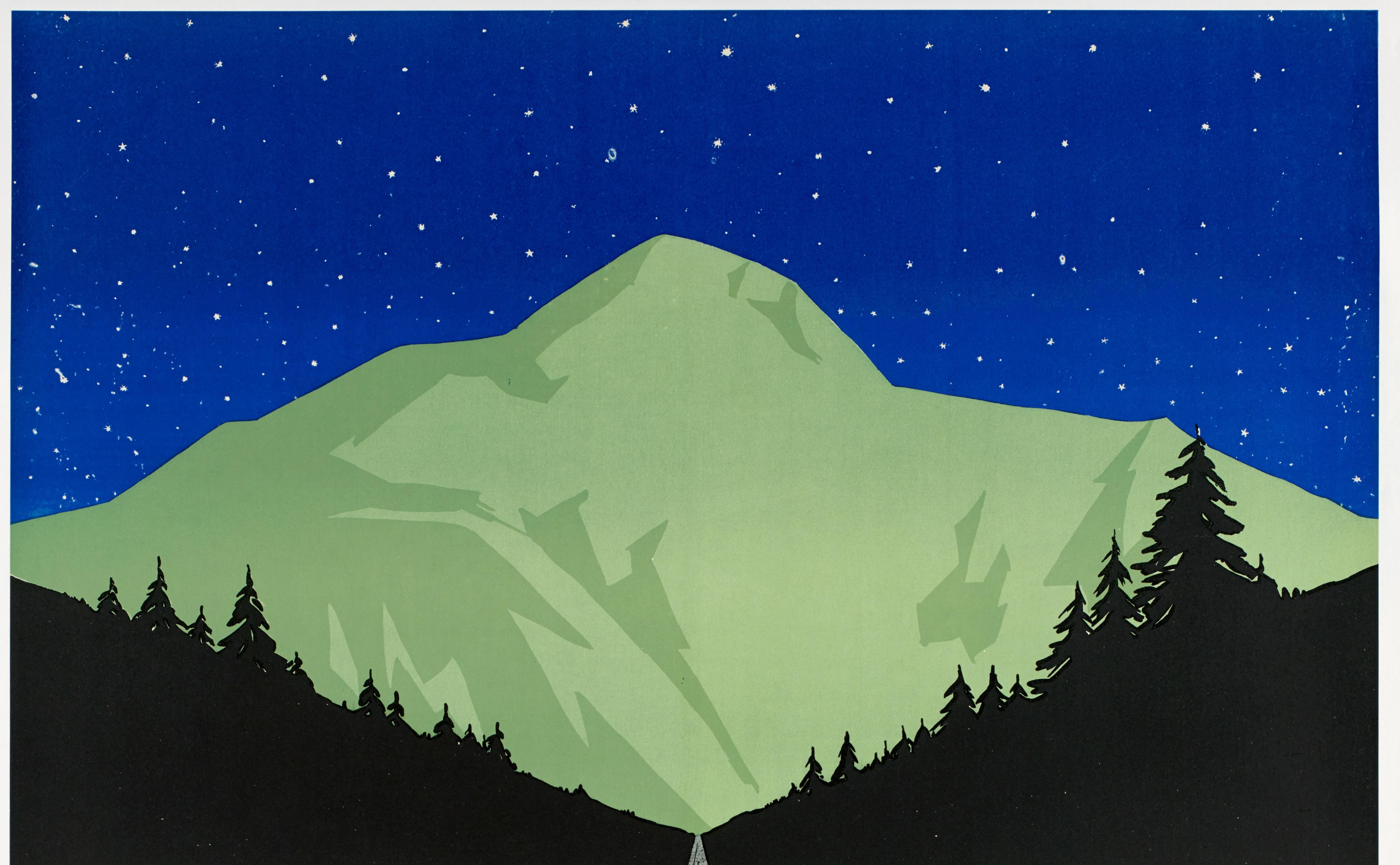 Français Geo Dorival, ensemble de 3 affiches originales PLM, Le Mont-Blanc, Mountain Art Deco 1928 en vente