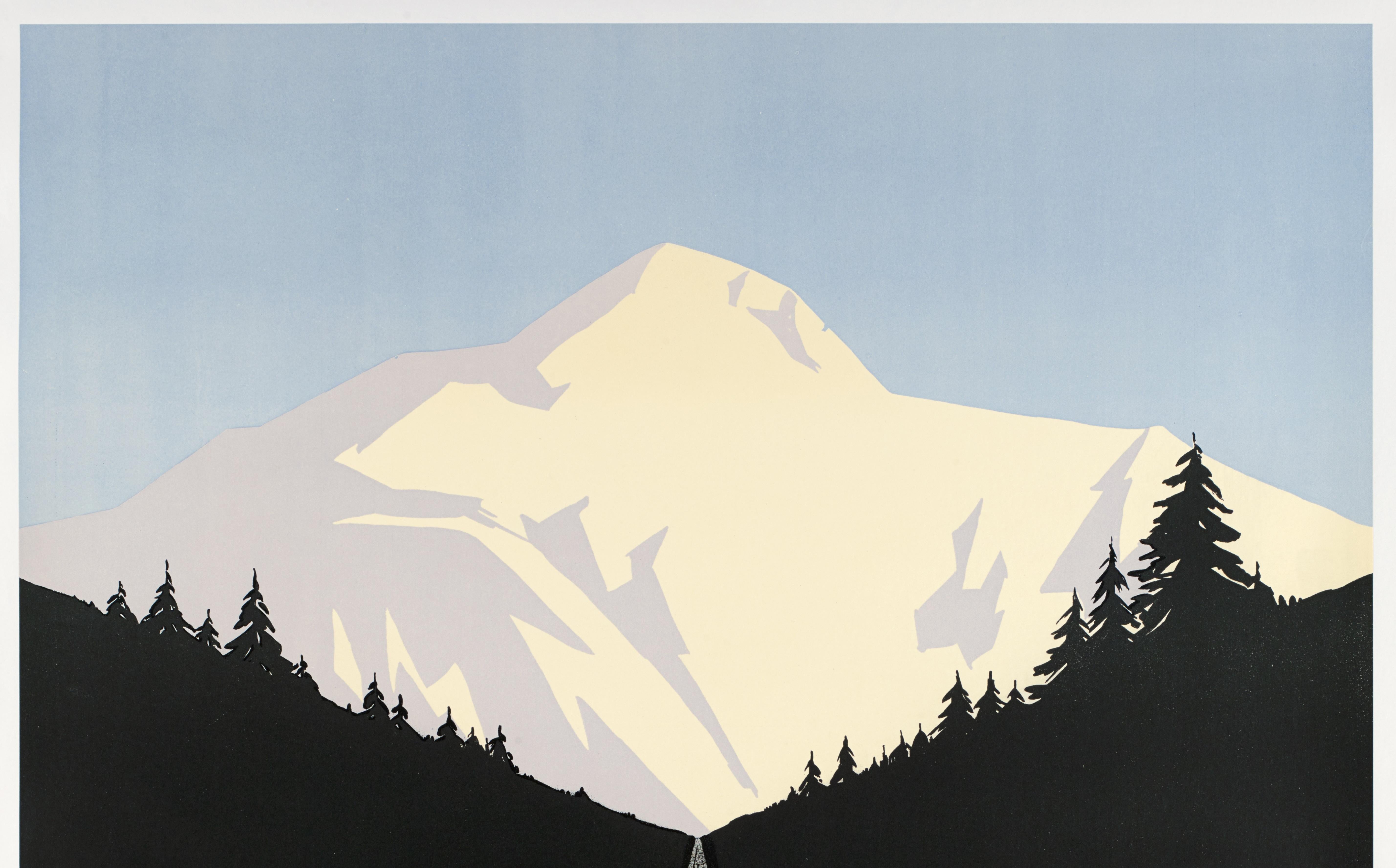 Papier Geo Dorival, ensemble de 3 affiches originales PLM, Le Mont-Blanc, Mountain Art Deco 1928 en vente