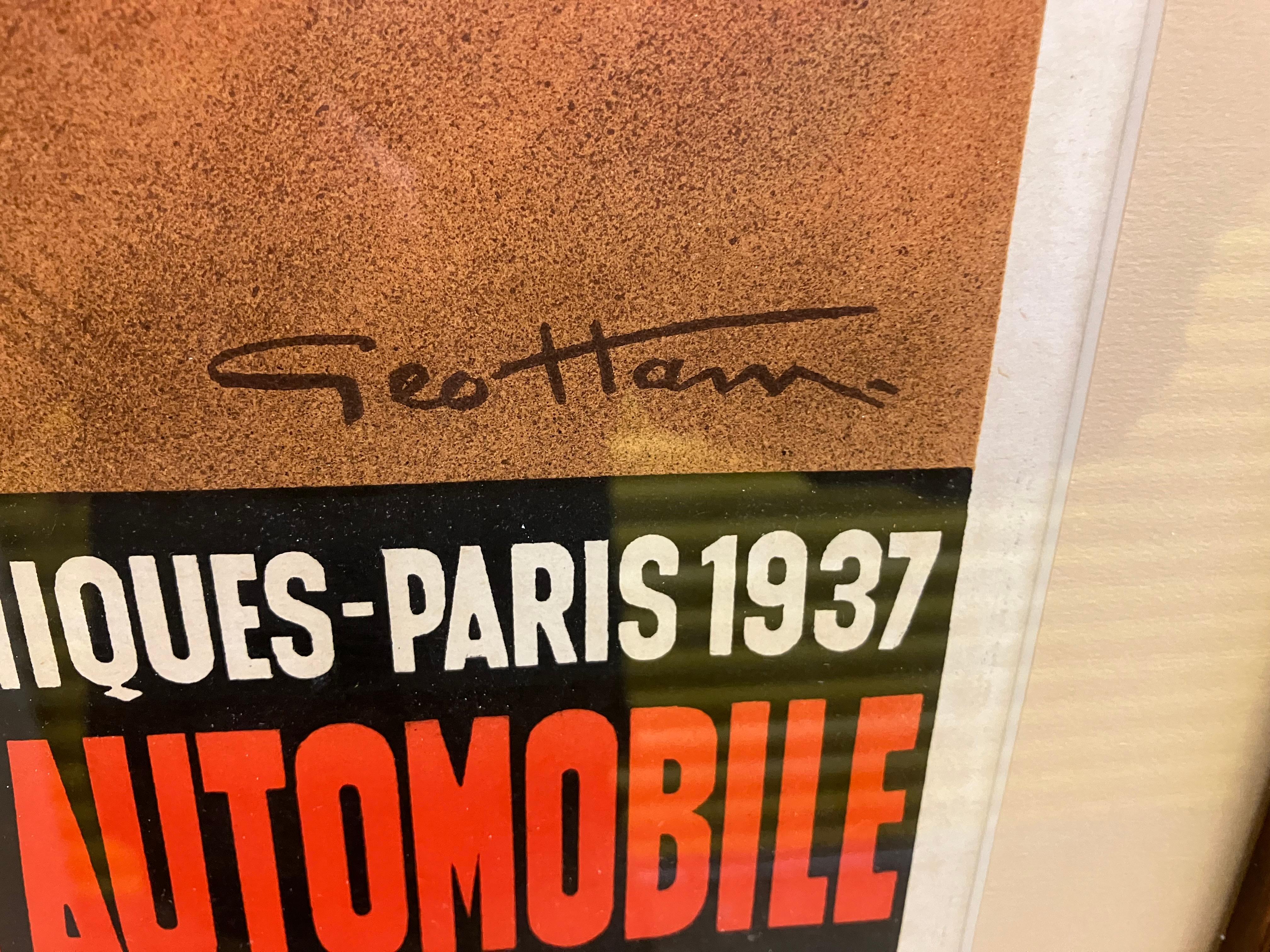 Geo Ham 1937 Paris Race Poster For Sale 3
