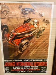 Geo Ham 1937 Paris Race Poster