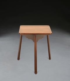 Geo III Mahogany and Fruitwood Cricket Table