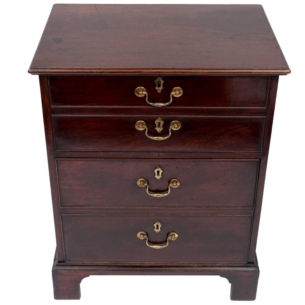 Geo III Mahogany Bedside Cabinet or Commode For Sale