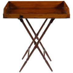 Geo III Mahagoni Butlers Tablett auf Stand, perfekt für eine Bar, tolle Farbe, Patina