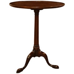 Geo III Mahogany Dish Top Lamp Table