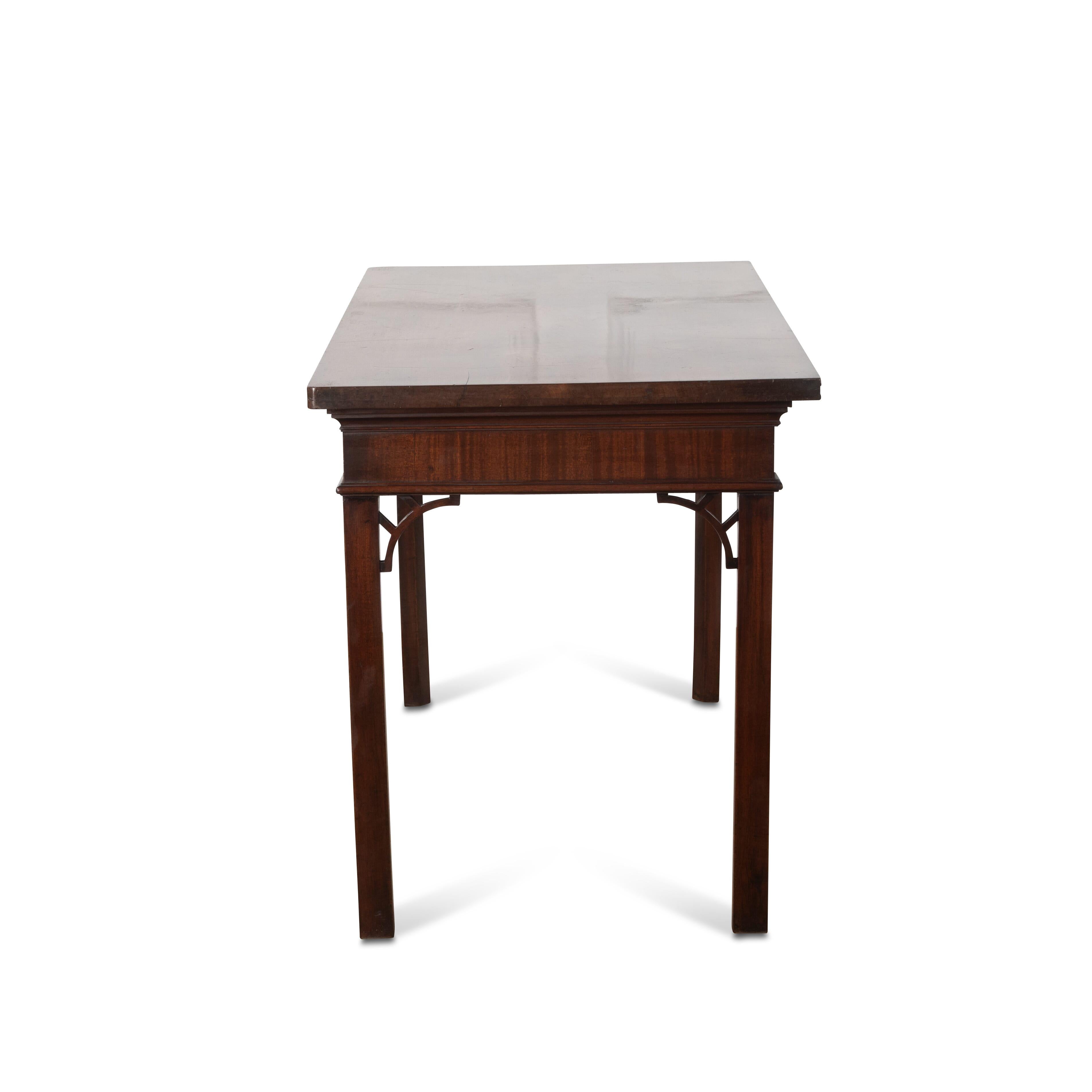 Carved Geo III Mahogany Hall/Serving Table For Sale