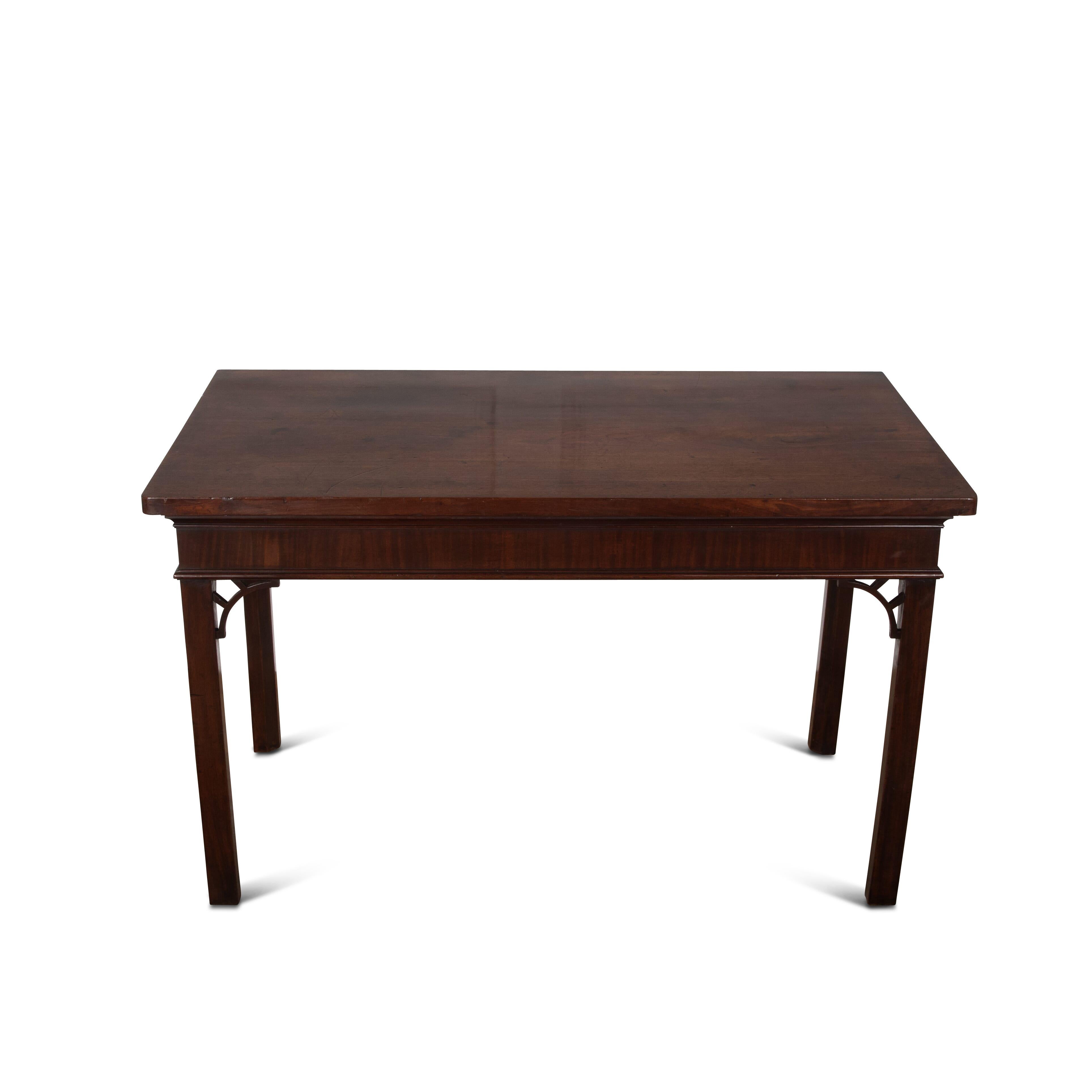 Mid-18th Century Geo III Mahogany Hall/Serving Table For Sale