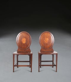 Geo III Pair of Hall Chairs