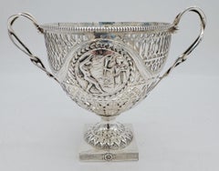 Geo III Sterling Pierced Grand Tour Bowl, Newcastle 1771-1772 by Nathan & Hayes