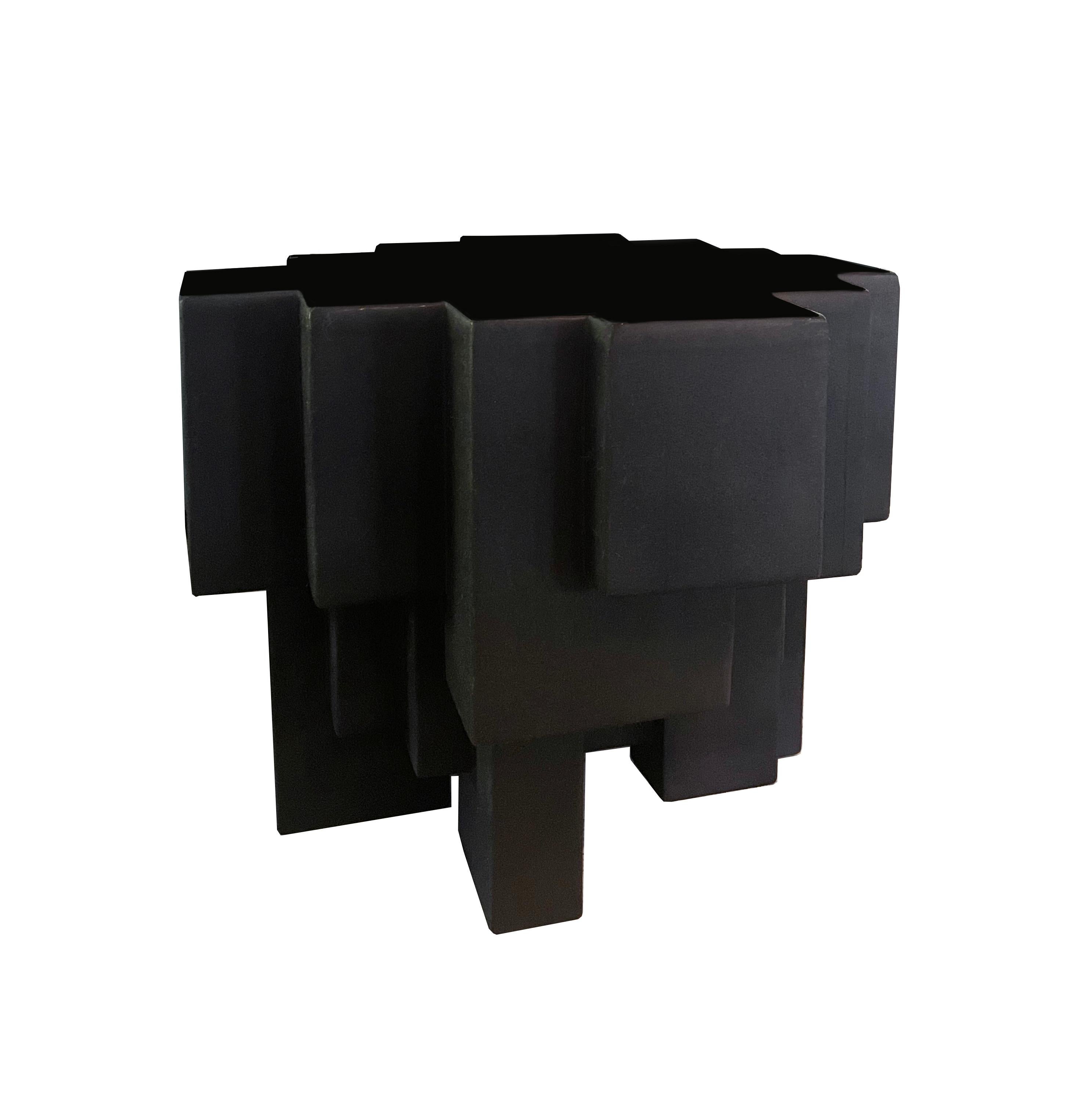 Geo large side table by Daniel Schneiger
Dimensions: D 61 x W 66 x H 51 cm
Materials: Wood and resin
Custom finishes available. Custom sizes available.

Dan Schneiger
As an architect and artist, I’ve always been conscious of the symbiotic