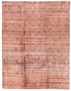 Geo Rose 9 X 12, Geometrico, Transitorio,  Beige, Arancione