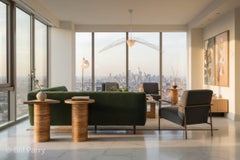 Mesas de latón de ratán Serie Geo