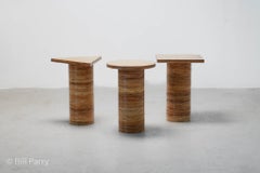 Geo Series Rattan Brass Tables