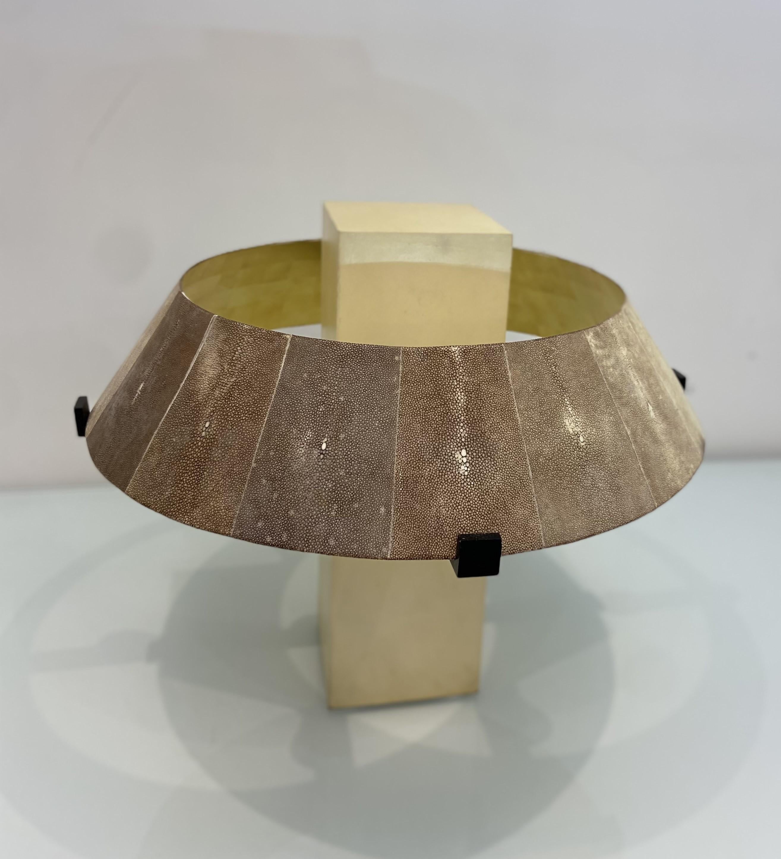 Parchment Paper 'Geo ' Table Lamp By Alexander Lamont For Sale