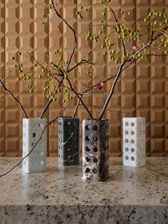 Geo Vase Arabescato By Greg Natale