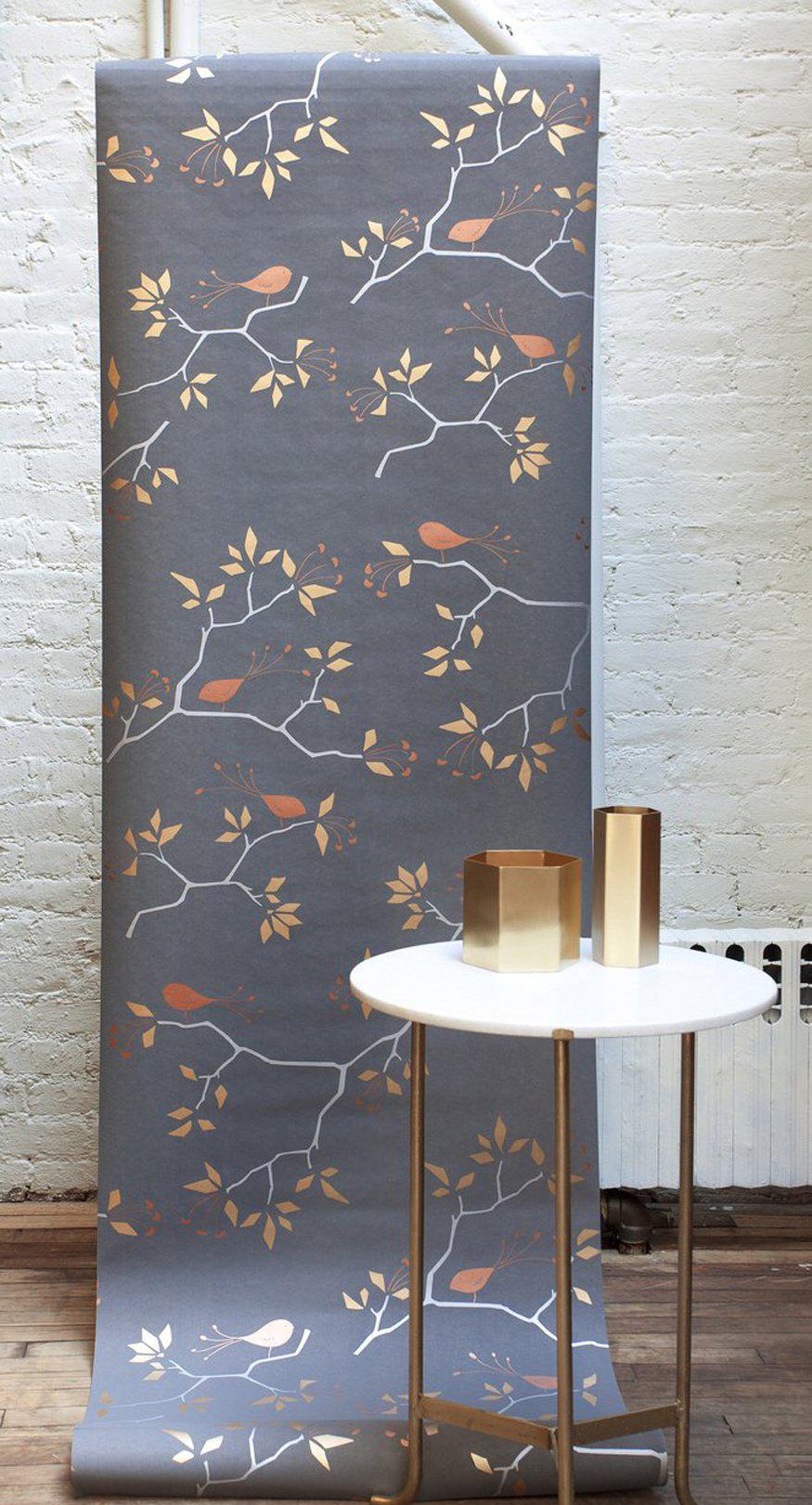 The Geo Bird pattern is one of our most popular because it brings nature into your home in a modern slightly geometric interpretation. The tree leaves, branches and birds have been simplified to graphic shapes making this pattern work in Hollywood