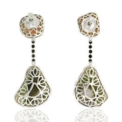 Boucles d'oreilles Geode en or 18 carats et diamants