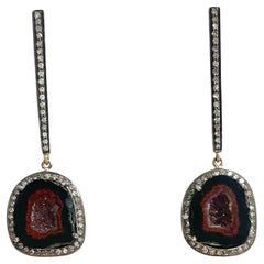 Geode and Diamonds Paradizia Earrings