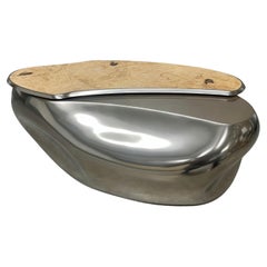 Geode by Frédérique Domergue - Limited-edition, sculptural table, titanium