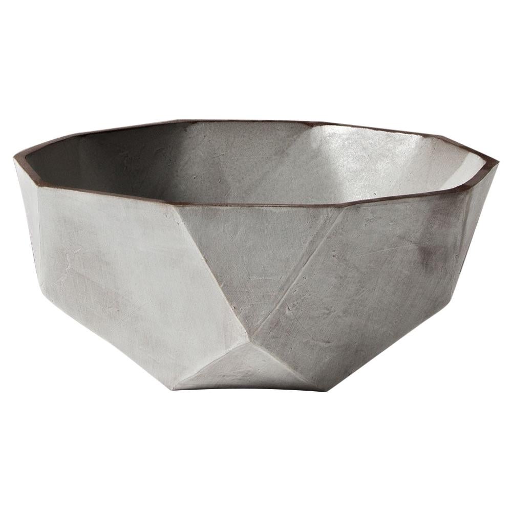 'Geode' Geometric White Ceramic Bowl For Sale at 1stDibs geometric