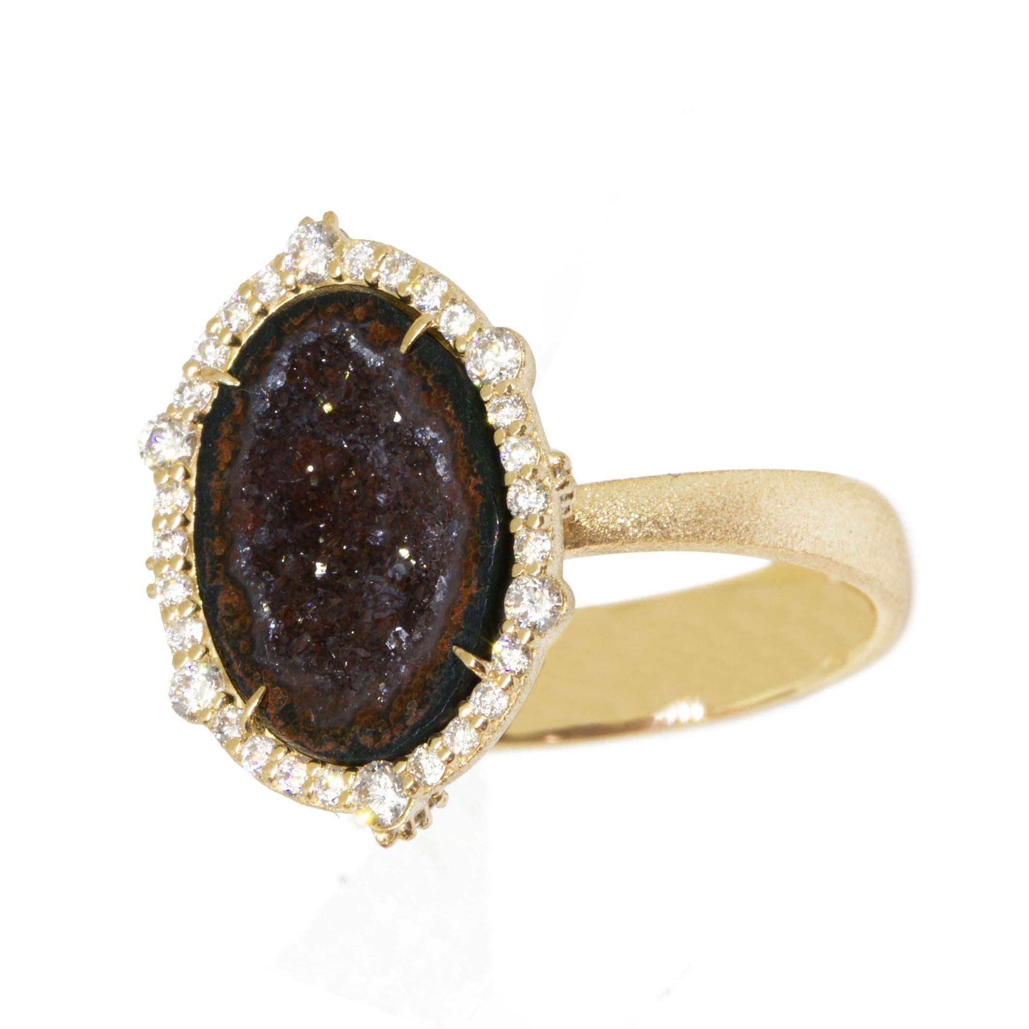geode engagement ring