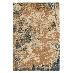 Hand-Knotted Patina Rug in Geode Design