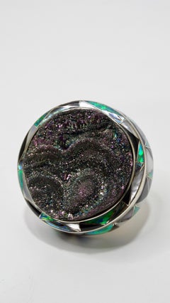 Geode Sterling Silver Cocktail Ring