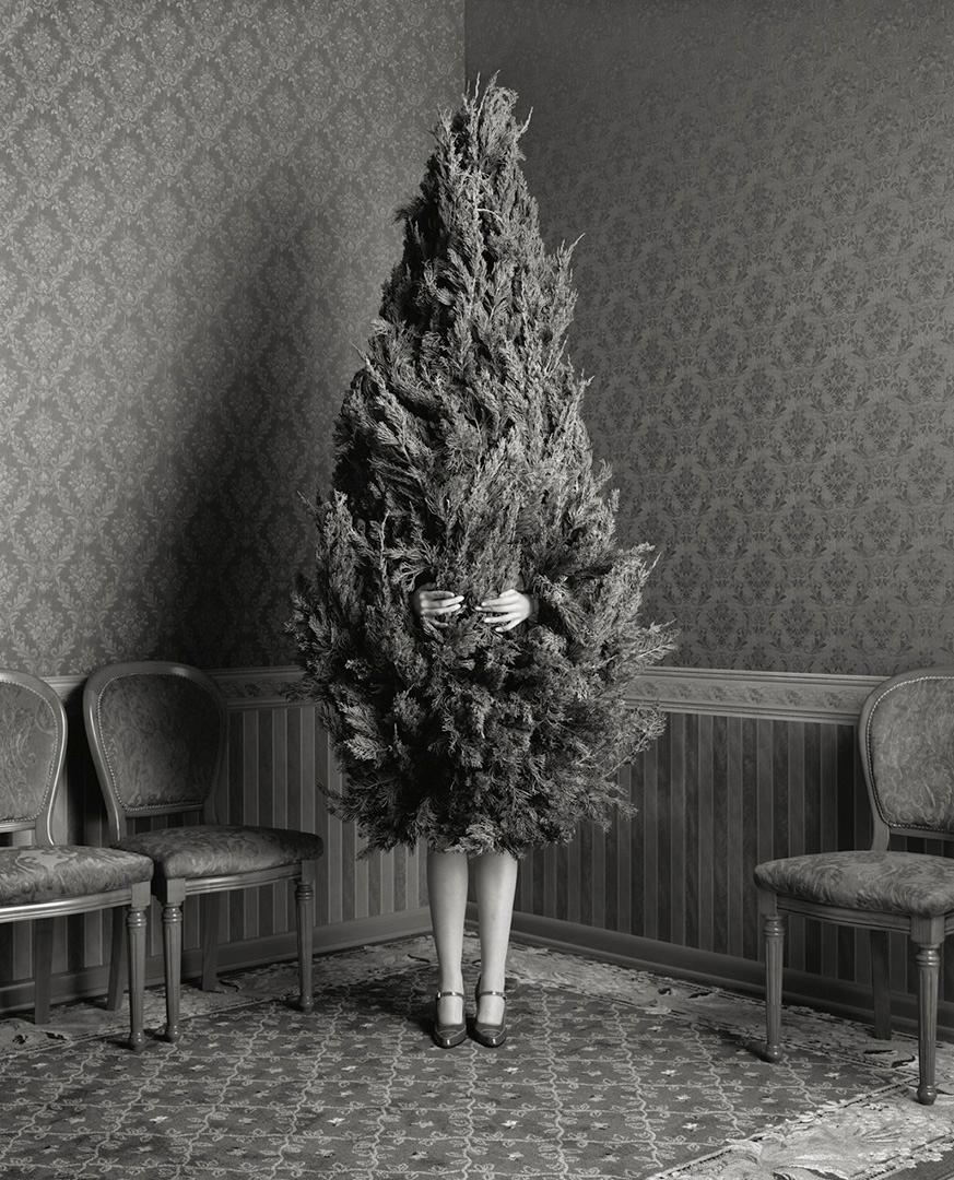 Geof Kern Black and White Photograph - woman as a tree