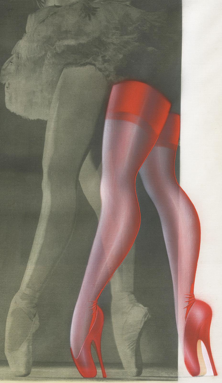 Ballett/Fetisch – signierter, limitierter, archivtauglicher Pigmentdruck  Zeitgenössisch (Grau), Color Photograph, von Geoff Halpin