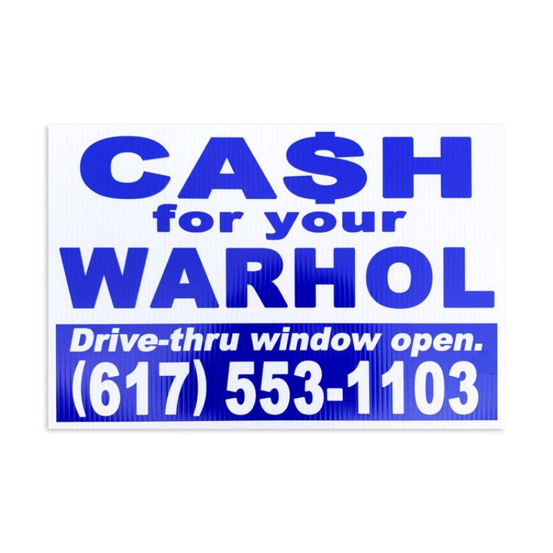 Cash For Your Warhol 2, Screen Print by Geoff Hargadon, 2021

Geoff Hargadon, a street artist and photographer from Somerville, has exhibited regularly in Boston and New York in the last few years. He was the artist featured by Societe Perrier at