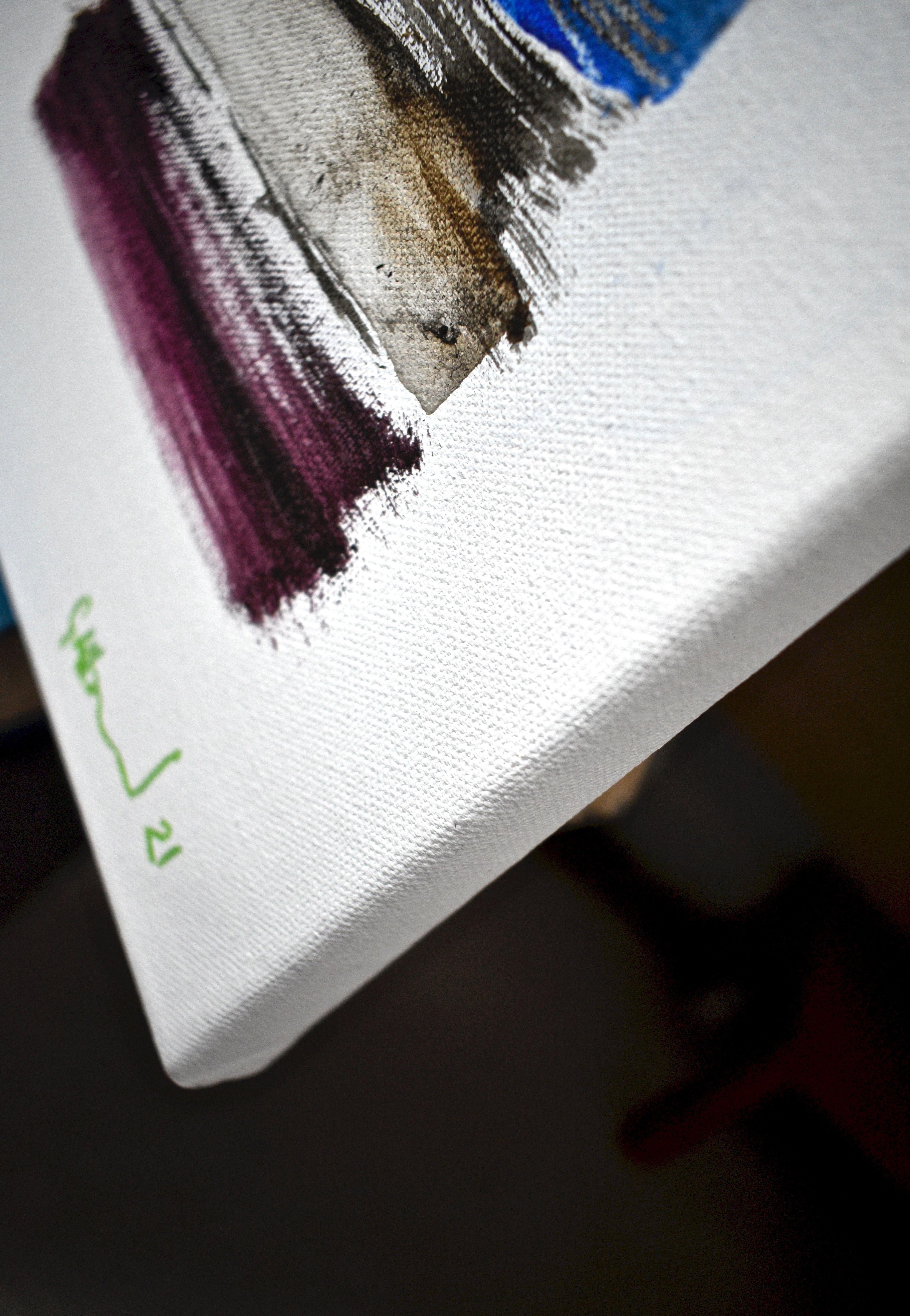 A Walk Documented, Painting, Acrylic on Canvas For Sale 1