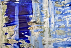 Cobalt Abstract 2, Painting, Acrylic on Canvas