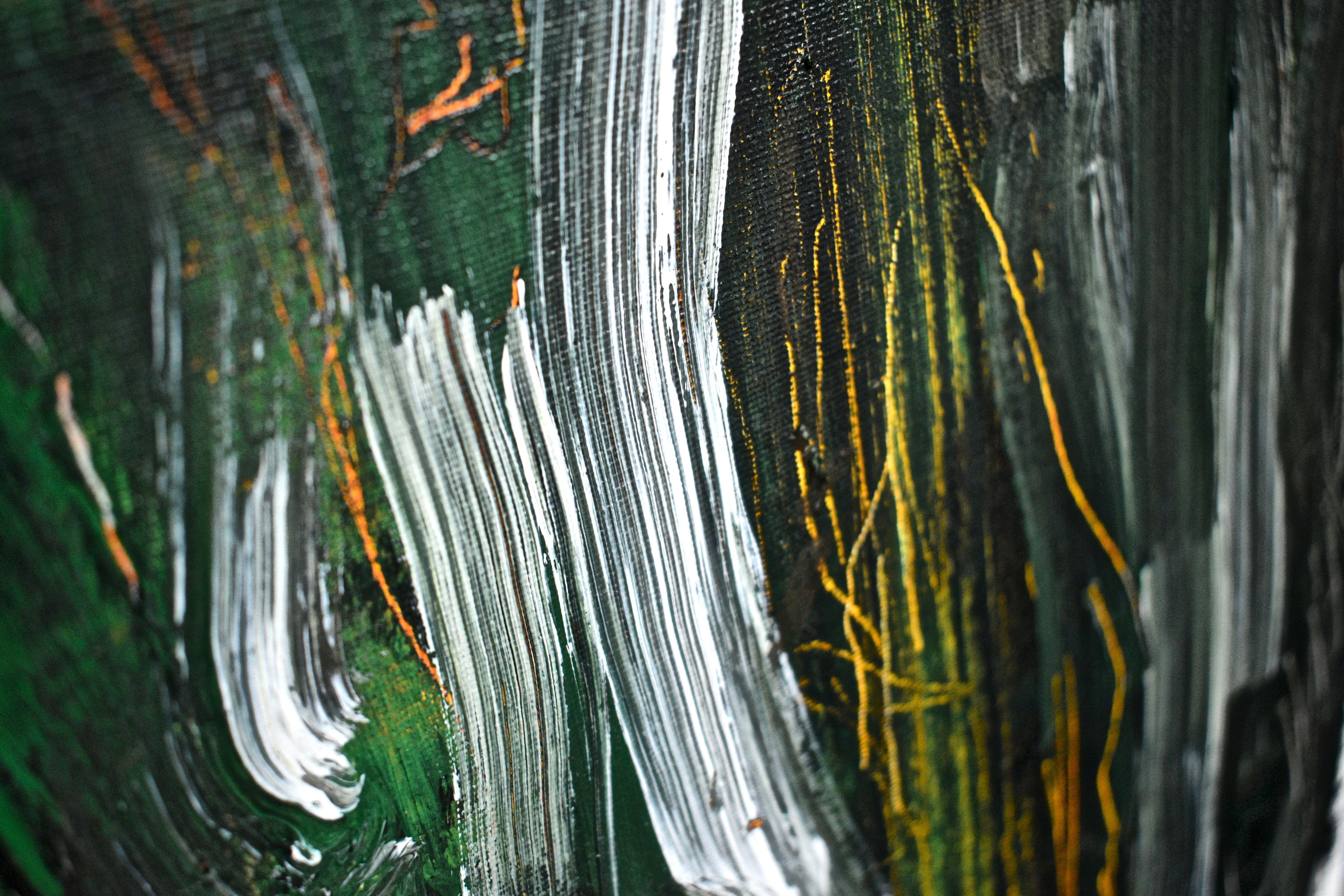 Dark Bark, Painting, Acrylic on MDF Panel For Sale 2