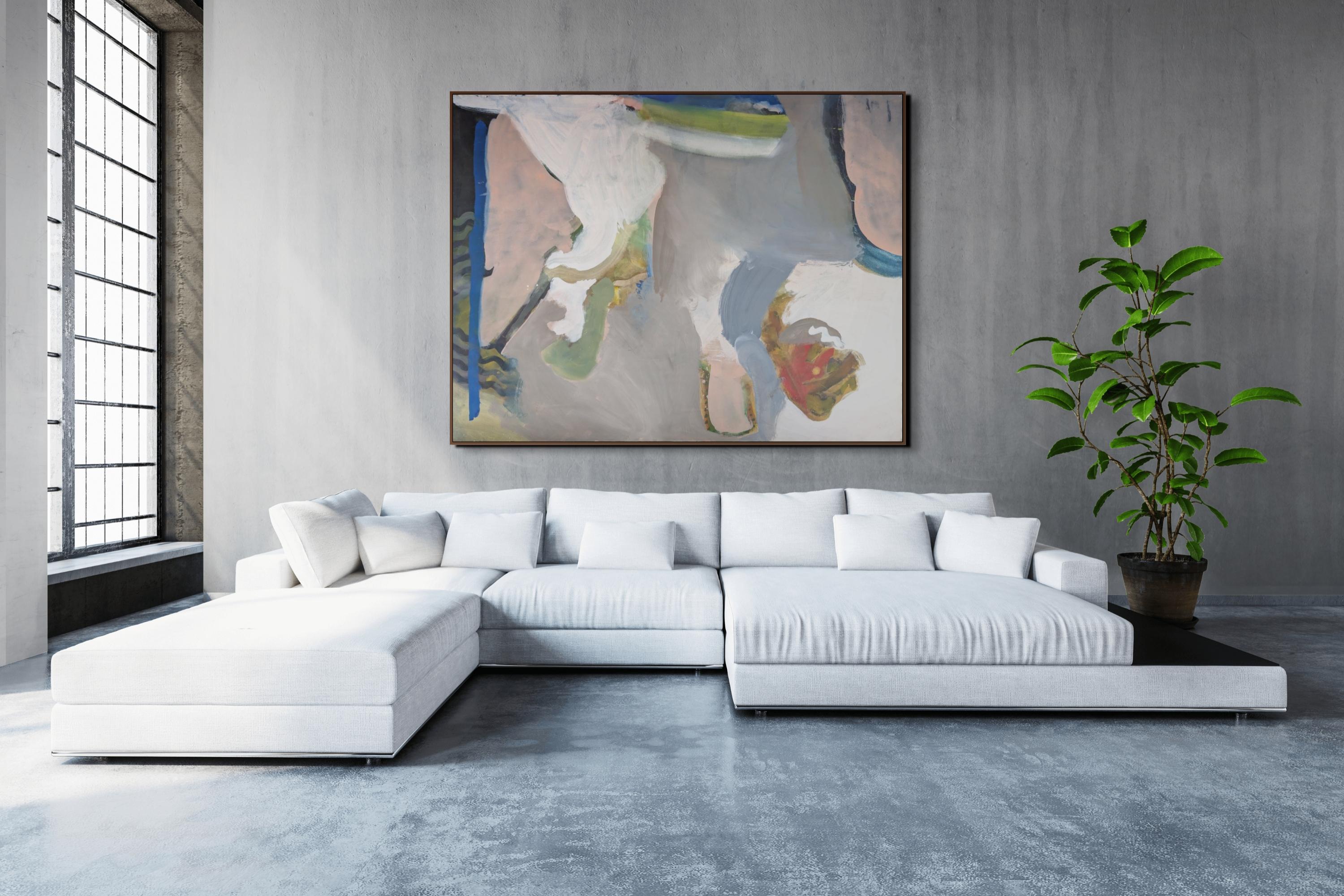 COROMANDEL (Grau), Abstract Painting, von Geoff Rees