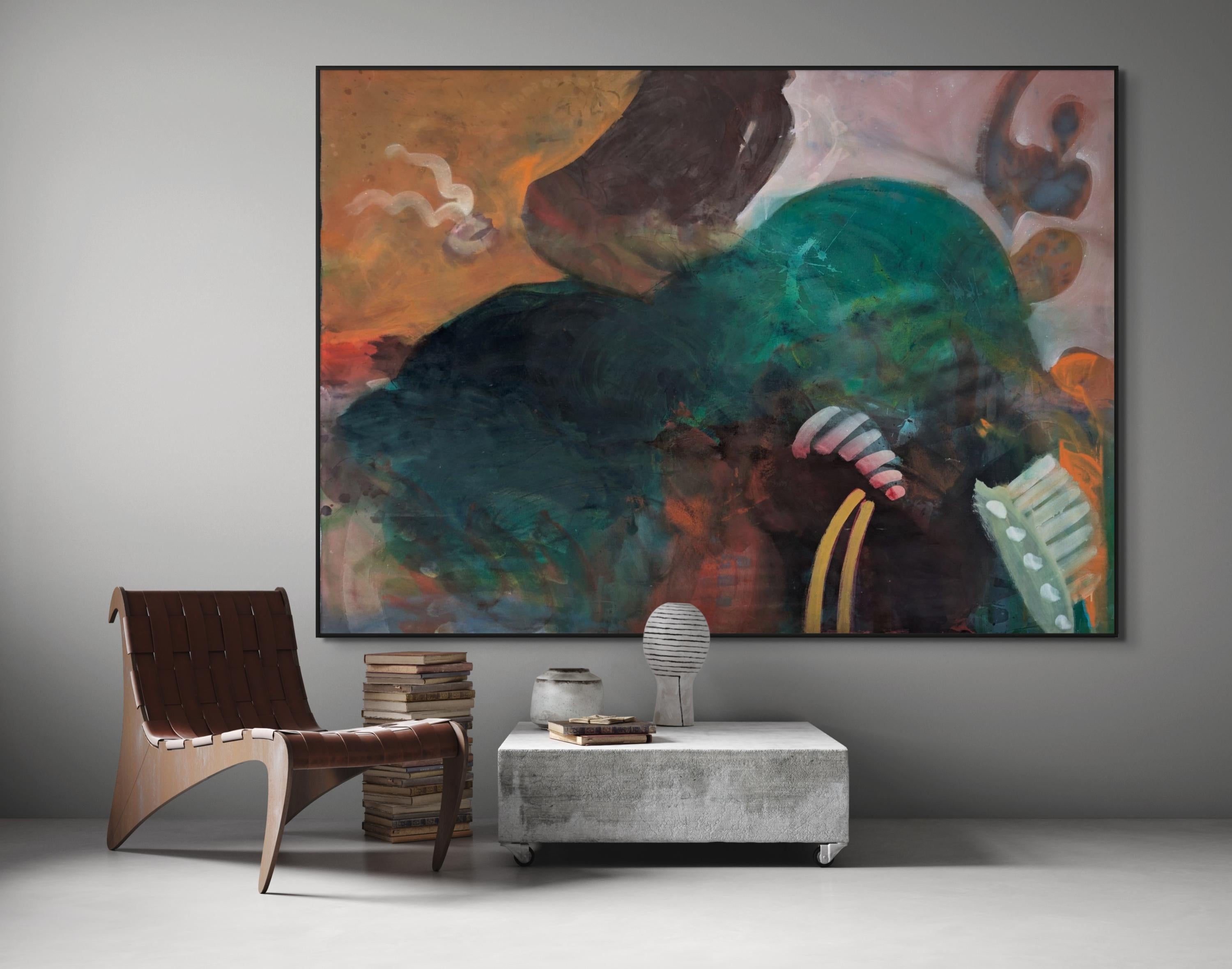 TUKANAP (Grau), Abstract Painting, von Geoff Rees