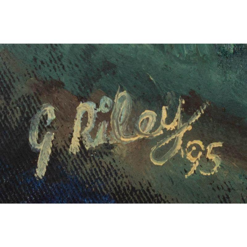 Geoff Riley - 1995 Öl, Early Morning, Slaithwaite 4