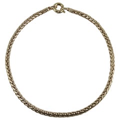 Geoff Taylor Handgefertigte 9k Gelbgold Fuchstail-Halskette