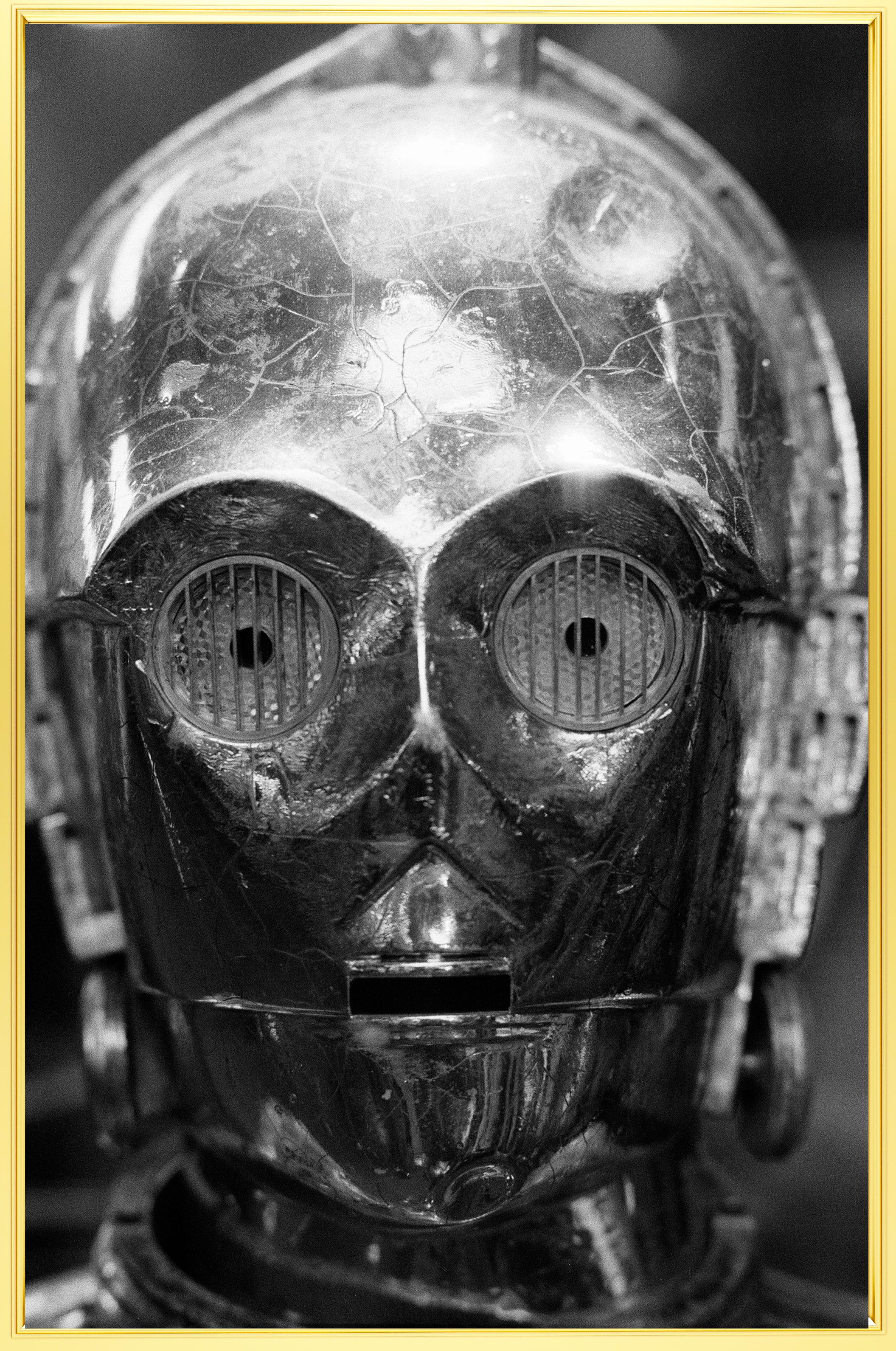 Geoff Wilkinson  Figurative Photograph – Supergiant - C3PO Star Wars Archival Pigment Print - Gerahmt in Gold Gold 