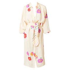 Geofffrey Beene Floral Pattern Midi Dress