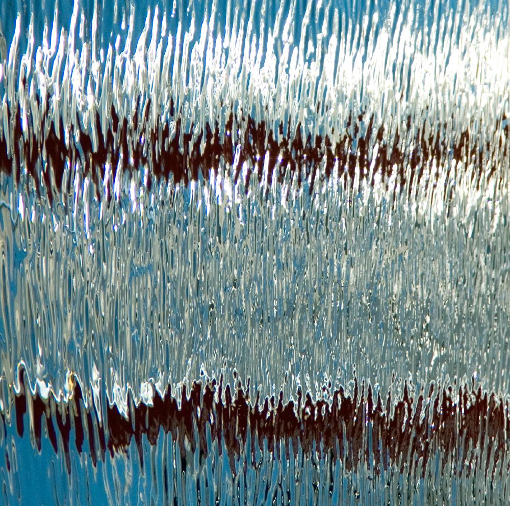 Geoffrey Baris Color Photograph - "Ripples", Nature Photography, Color, Abstract, Impressionist, Blue, Reflection