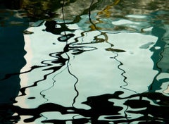 Aquarelle Reflection, photographie abstraite couleur de Geoffrey Baris, Bleu