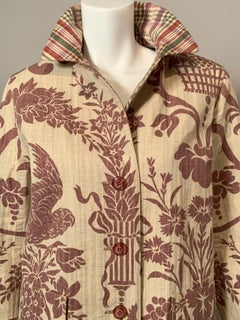 Geoffrey Been Quilted Cotton Jacket with Lavender Floral Print