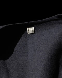 Geoffrey Beene 80's 90's Navy Light Wool Jacket Size M 4/6