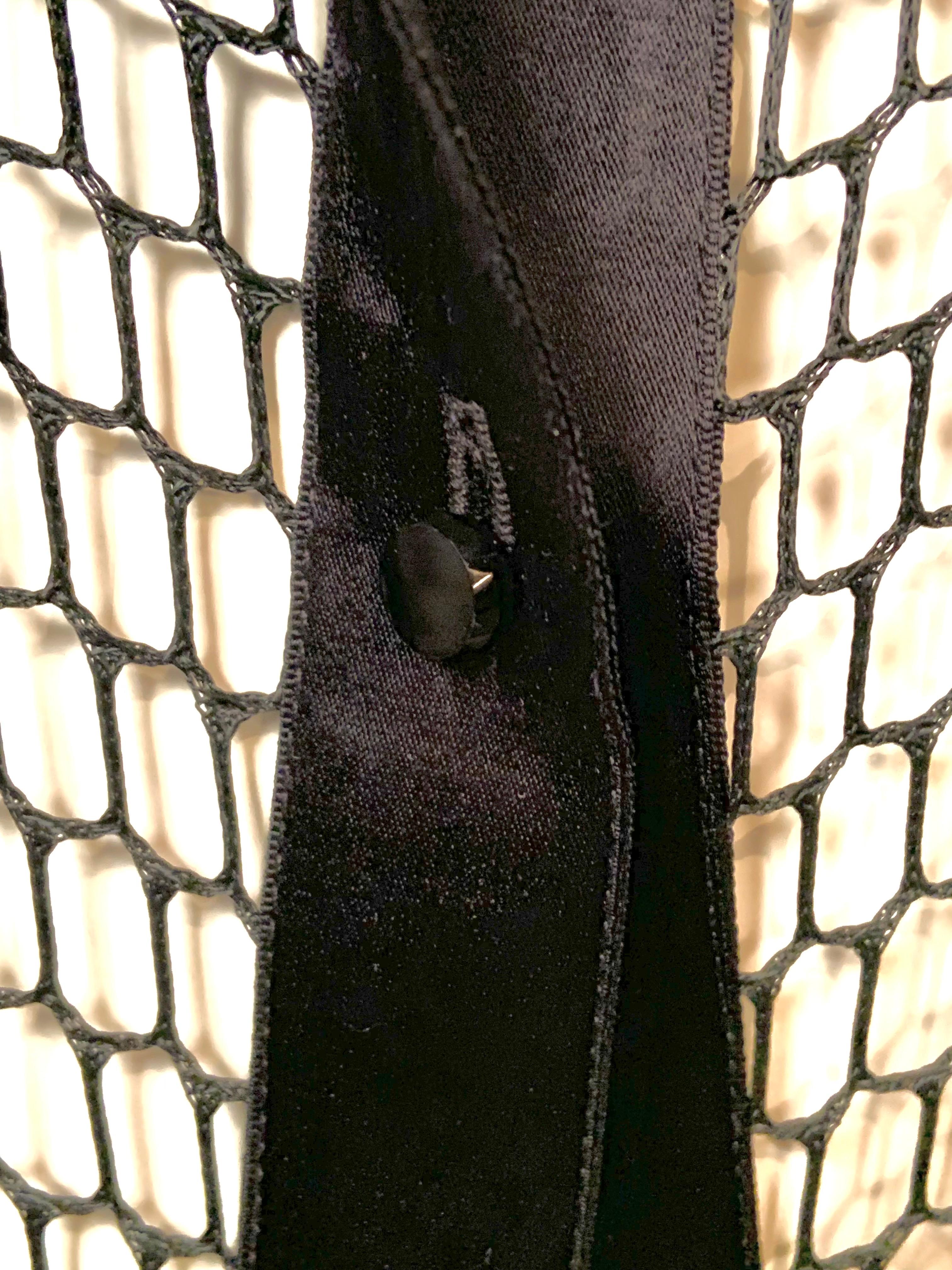 Geoffrey Beene Manteau ouvert bordé de satin noir ex Iris Apfel Collectional Unisexe en vente