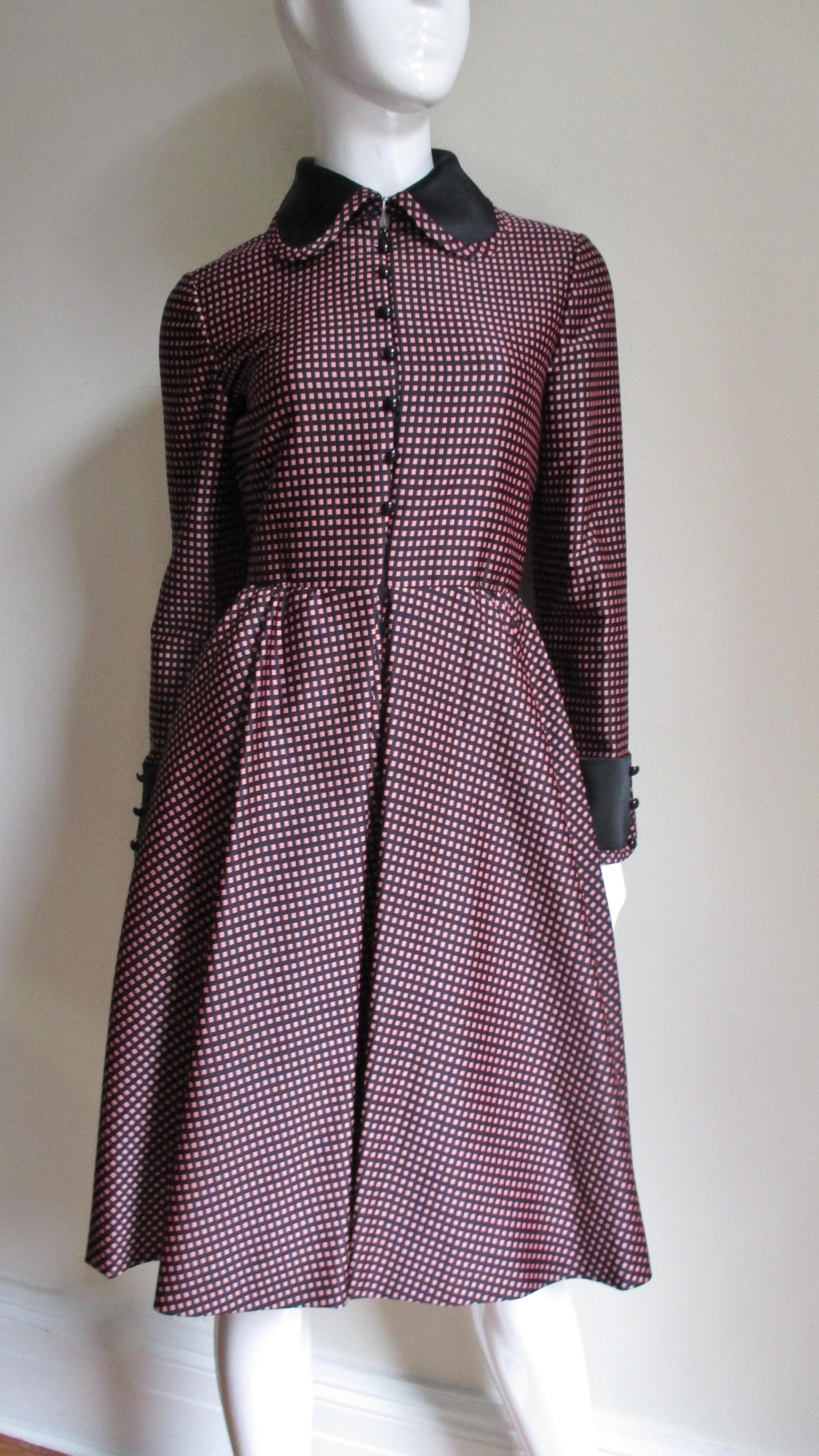 Geoffrey Beene Boutique Silk Dress 1960s For Sale 2